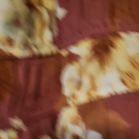 Maurices Mauve Floral Puff-Sleeve Peasant Blouse - Picture 4 of 7